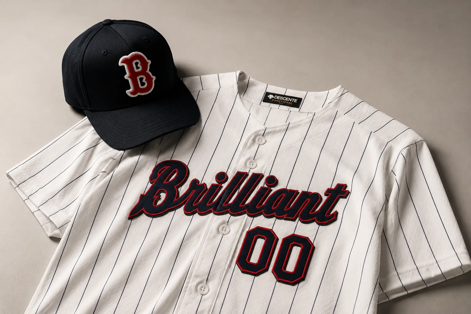 BRILLIANTのユニフォームとキャップ